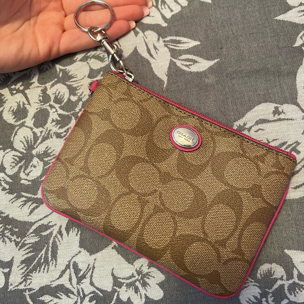 Coach keychain wallet